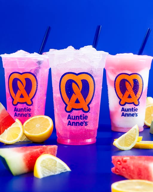 Watermelon Lemonade summer drinks at Auntie Anne’s icon
