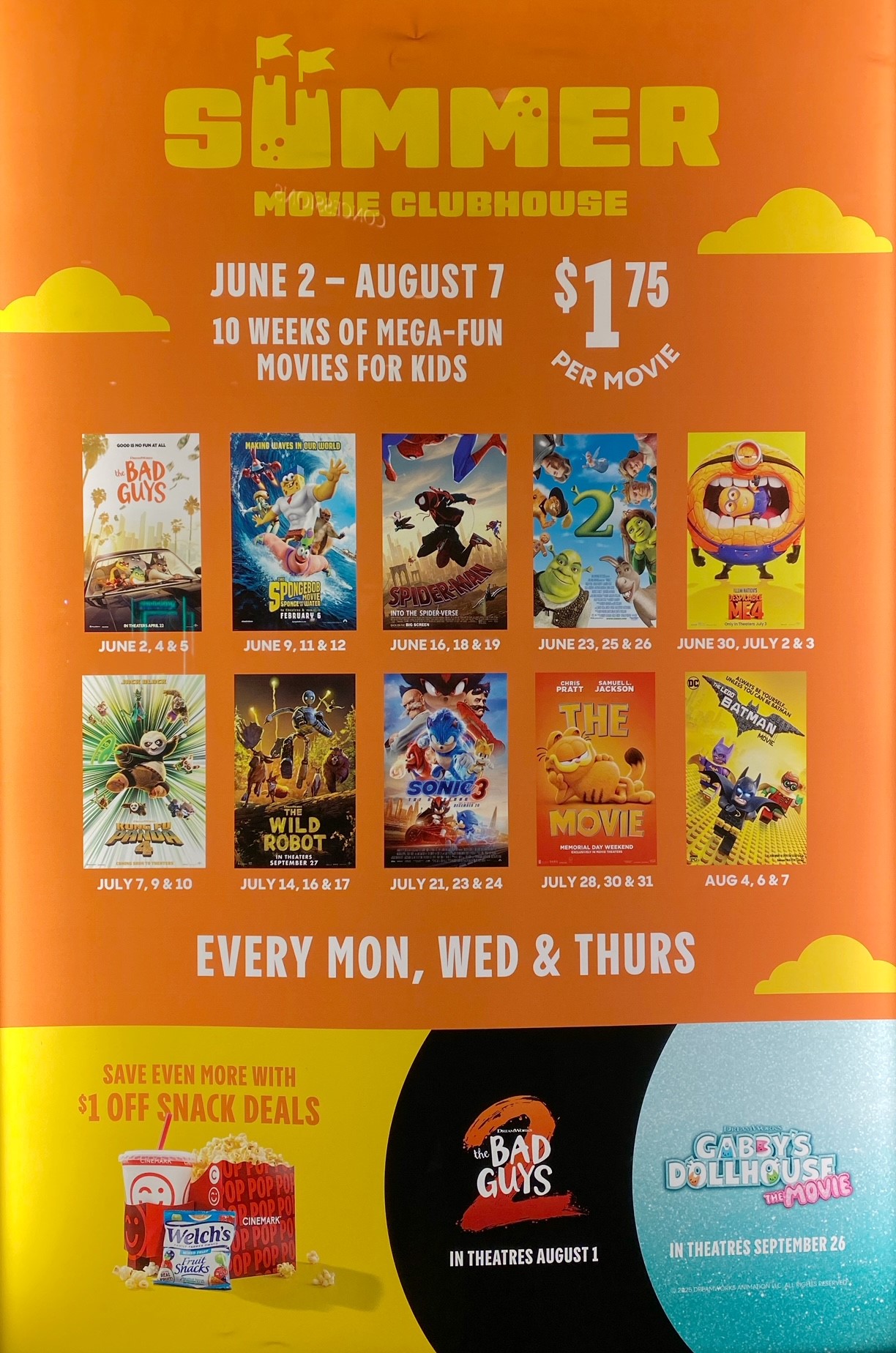 Cinemark’s Summer Movie Clubhouse icon